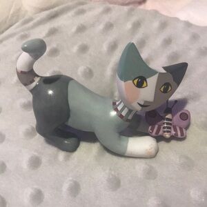 Goebel Katze mit Blume Herz Schmetterling Rosina